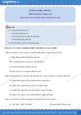Đề kiểm tra học kì 1 Lịch sử và Địa lí 4 - Đề số 3